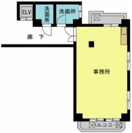 代々木伊藤ローヤルコーポ 203 間取り図