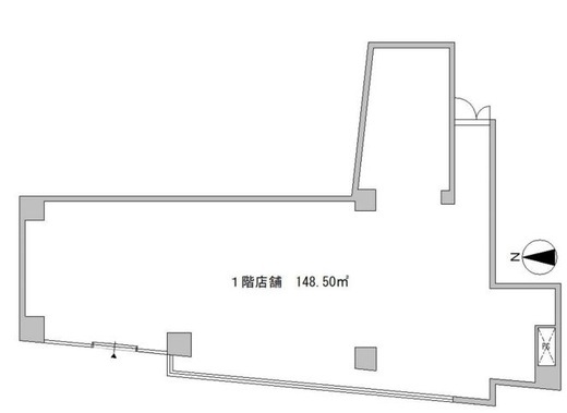イヌイビル市谷 1階 間取り図