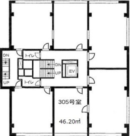 新代々木ビル 302 間取り図