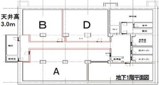 東武高輪第2ビル B1階B 間取り図