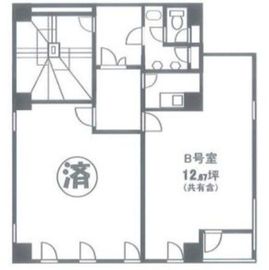 新橋第一ビル 2階B 間取り図