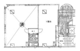 ワカサビル 1階B 間取り図