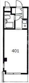 アクアビル 401 間取り図