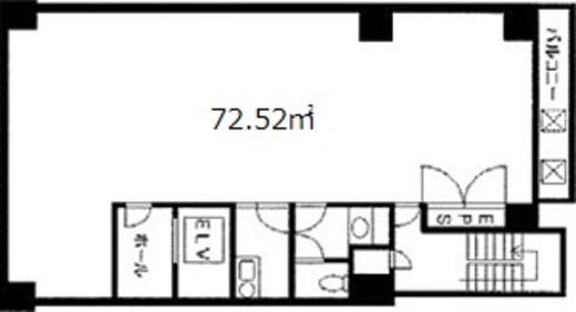 カワジリビル八丁堀 5階 間取り図