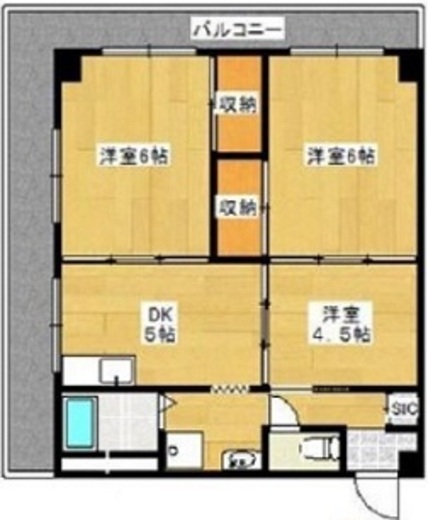 ヴィラ金谷 101 間取り図