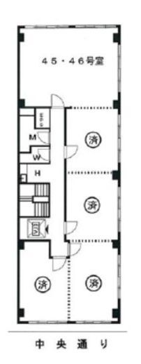 喜助新千代田 4階 間取り図