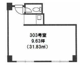 新宿Qフラットビル 303 間取り図