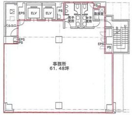 VORT浜松町II 3階 間取り図