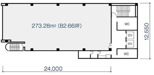 アーバンネット築地第2ビル 4階 間取り図