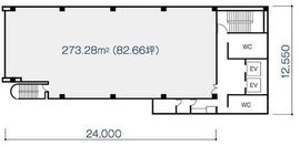 アーバンネット築地第2ビル 4階 間取り図