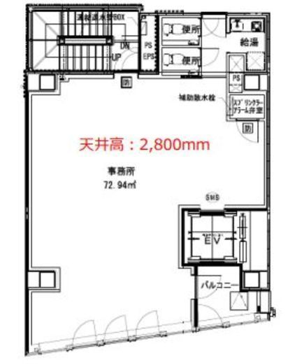 SKI西新宿 4階 間取り図