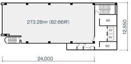 アーバンネット築地第2ビル 6階 間取り図