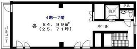 リバティー11号館(旧:クォーク秋葉原ビル) 6階 間取り図