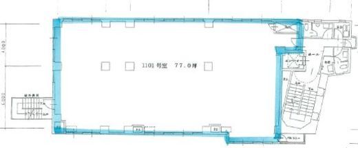 新大宗円山ビル 11階 間取り図
