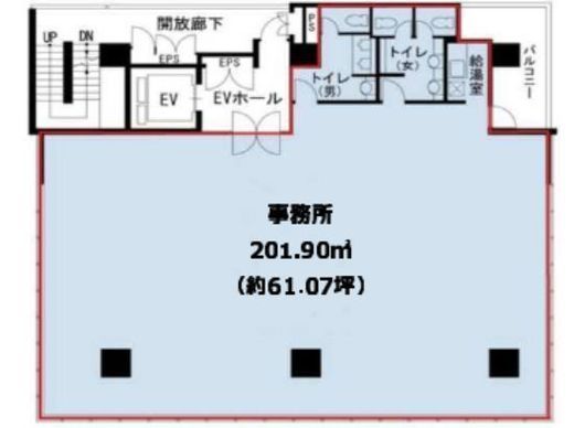 KDX日本橋216ビル 5階 間取り図
