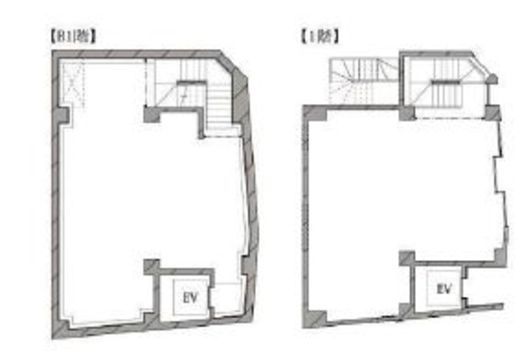 HIBICA神宮前 地下1階～1階 間取り図