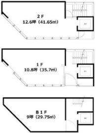 ジョルディビル B1-2階 間取り図
