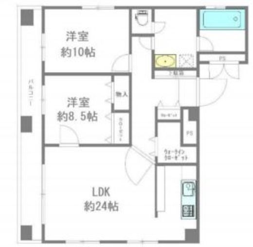 ラフィネ新宿 901 間取り図