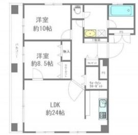 ラフィネ新宿 901 間取り図