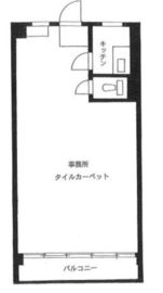 新宿中公ビルグリーンハイツ 1001 間取り図