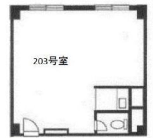 新宿Qフラットビル 203 間取り図