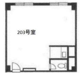 新宿Qフラットビル 203 間取り図
