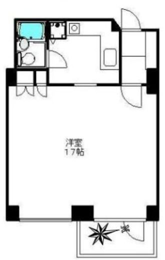 エルプリメント新宿 208 間取り図