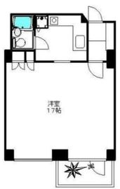 エルプリメント新宿 208 間取り図