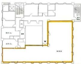 日本郵便輸送新小川町ビル 2階 間取り図