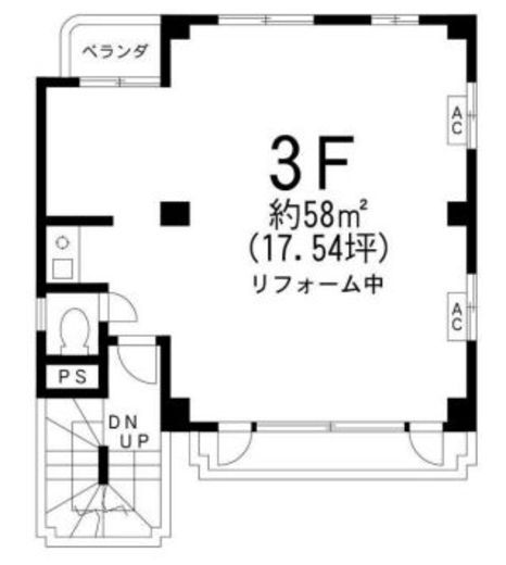 三信ビル 3階 間取り図