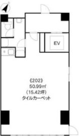 九段櫻ビル 202 間取り図