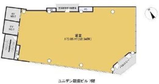 ユニデン銀座ビル 7階 間取り図