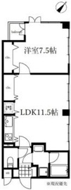 クリスタルスクエア銀座2 301 間取り図