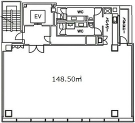 PMO岩本町 2階 間取り図