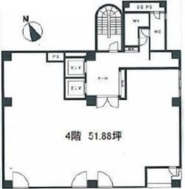 銀座センタービル 4階 間取り図