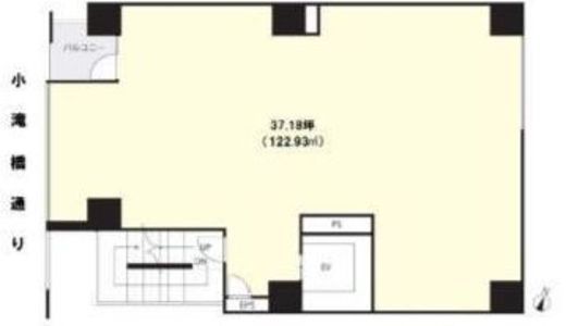 TH西新宿 4階 間取り図