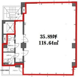 堀口ビル 4階 間取り図