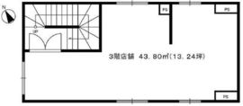 神楽坂YSビル 3階 間取り図