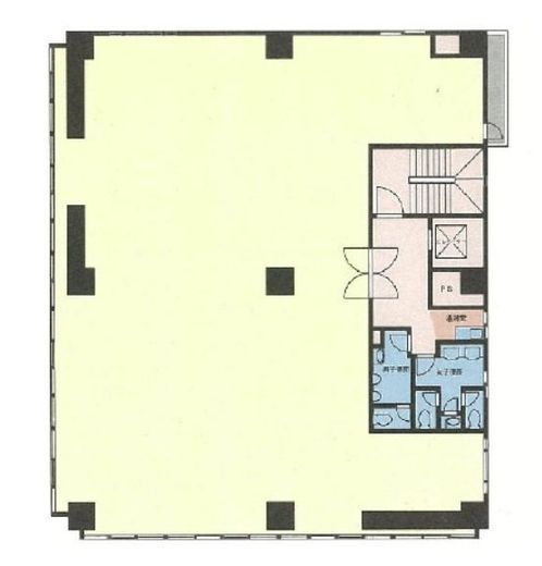晴花ビル(茅場町) 6階 間取り図