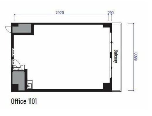SLACK SHIBUYA 1101 間取り図