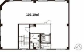 OMB東麻布 3階 間取り図