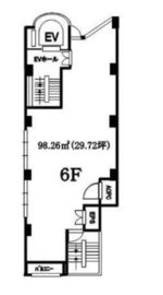 岩本ビル(渋谷) 6階 間取り図
