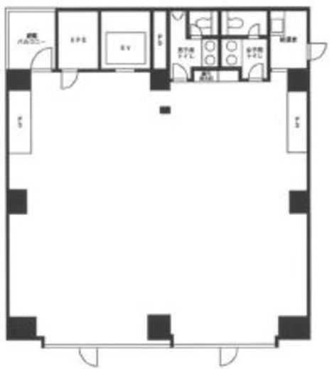 西新宿ダイヤモンドビル 8階 間取り図