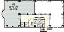 西新宿KNビル 7階 間取り図