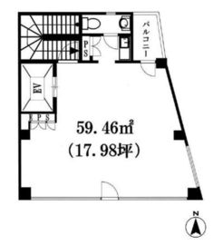 広尾宮田アネックスビル 3階 間取り図