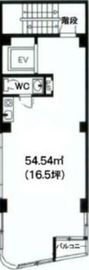 愛美堂ビル 6階 間取り図