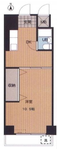 新宿パークサイド永谷 603 間取り図