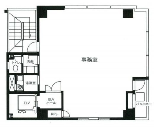 西新宿若月ビル 7階 間取り図