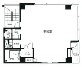 西新宿若月ビル 7階 間取り図