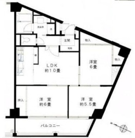 ストーク新宿 3階 間取り図